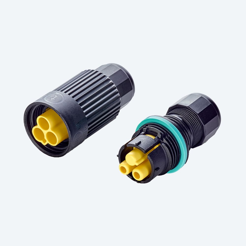 TECHNO - Mini Connettore Presa 2p Vite D7-12 IP66/IP68