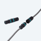 TECHNO - Mini Connettore Presa 3p Vite D7-12 IP66/IP68