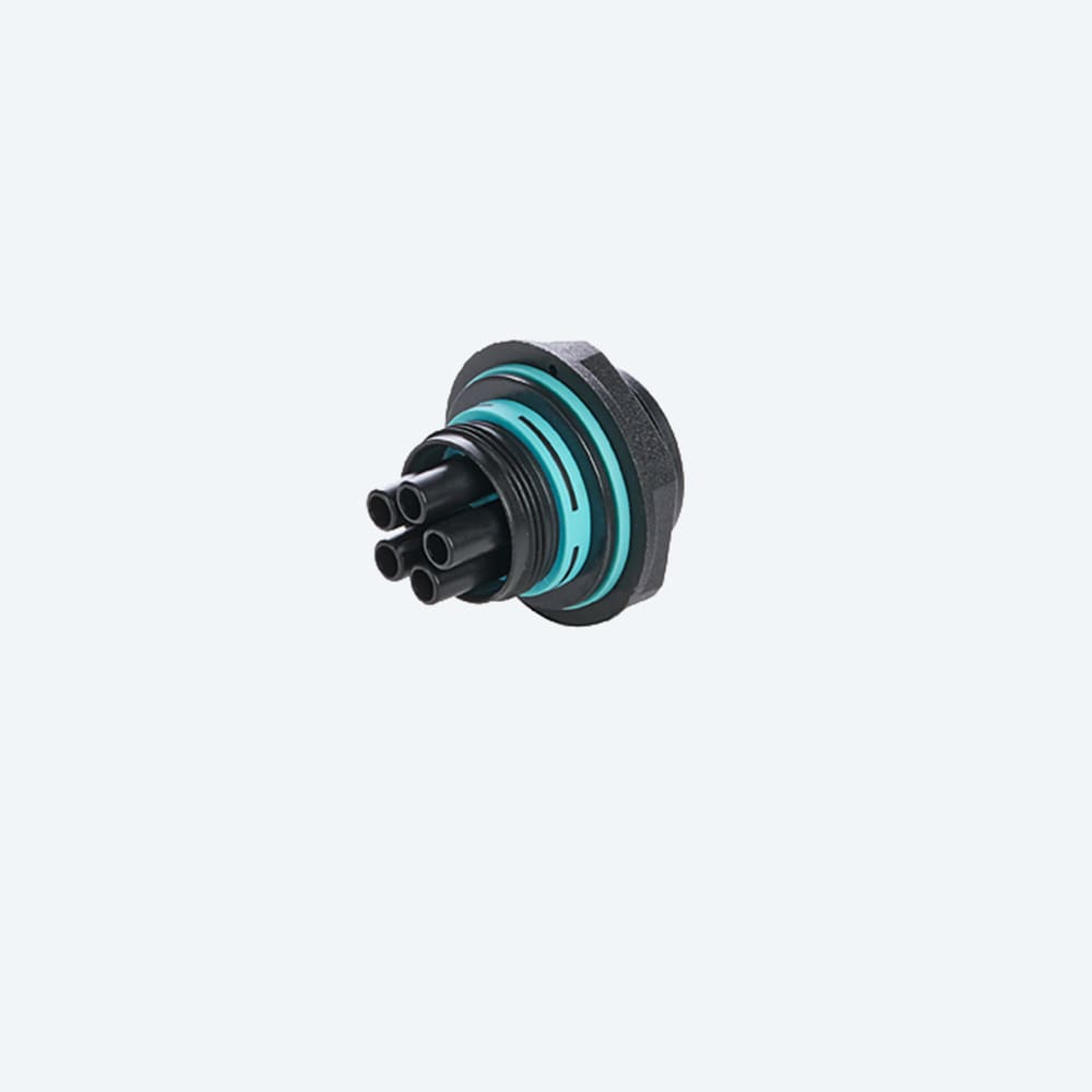 TECHNO - Mini Connettore Presa pannello 5p Vite M25 IP66/IP68