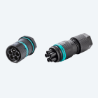 TECHNO - KIT Mini Connettore Presa e Spina pannello 5p Vite M20 IP66/IP68