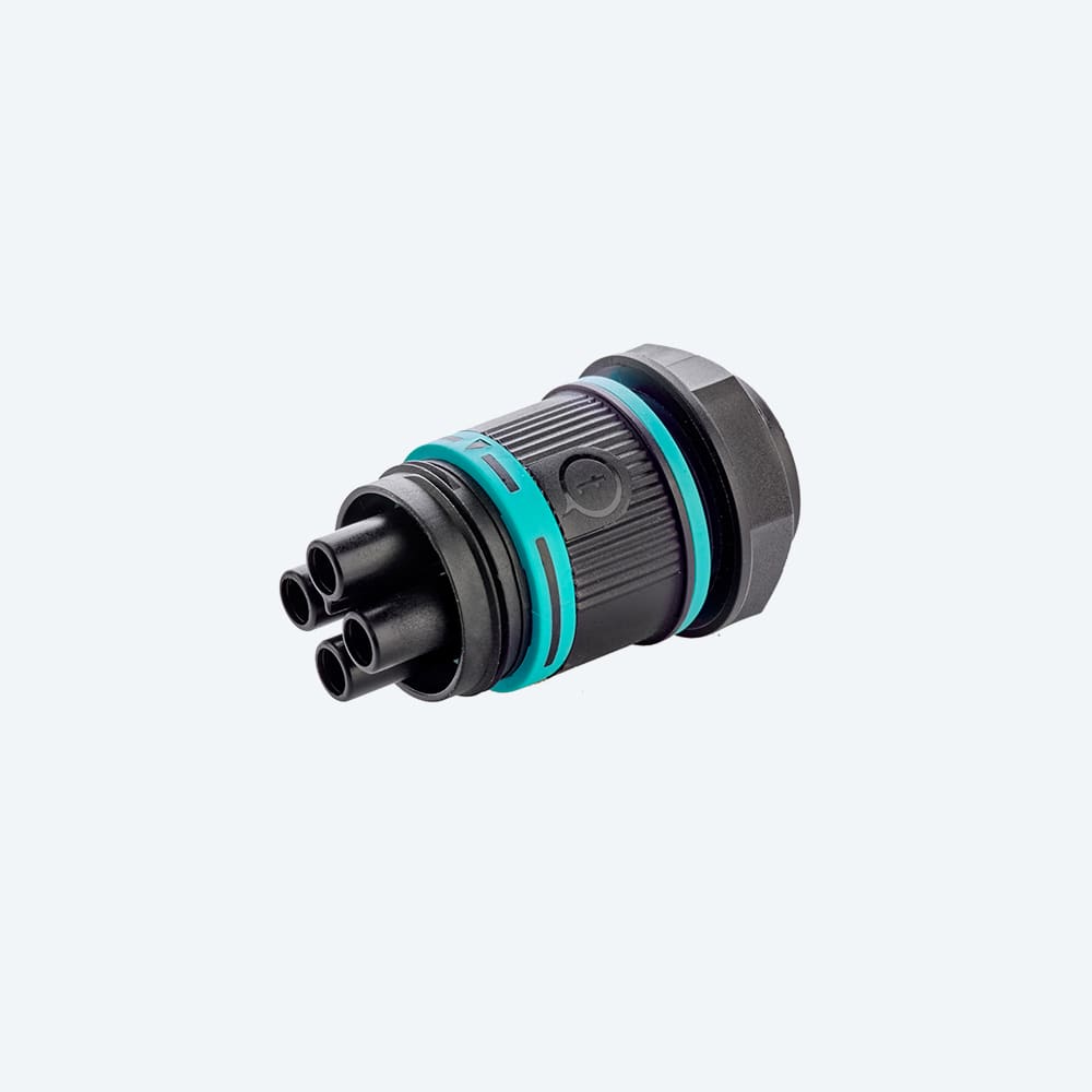 TECHNO - Mini Connettore Presa pannello 2p Vite M20 IP66/IP68