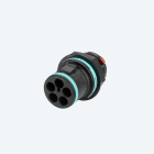 TECHNO - Mini Connettore Spina pannello 5p Vite M20 IP66/IP68/IP69