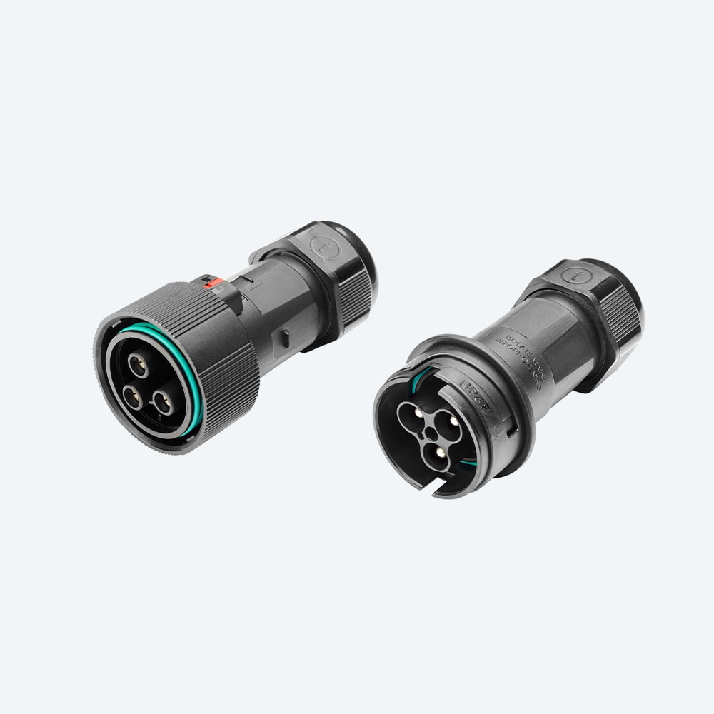 TECHNO - KIT CONN PLUG-SOCKET 3P SCREW IP68 UP