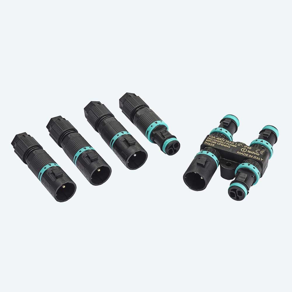 TECHNO - Distributore di corrente Presa e Spina 2p Vite D4-8 IP66/IP68