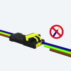 TECHNO - Morsettiera lineare 2p Perforazione e crimp IP54