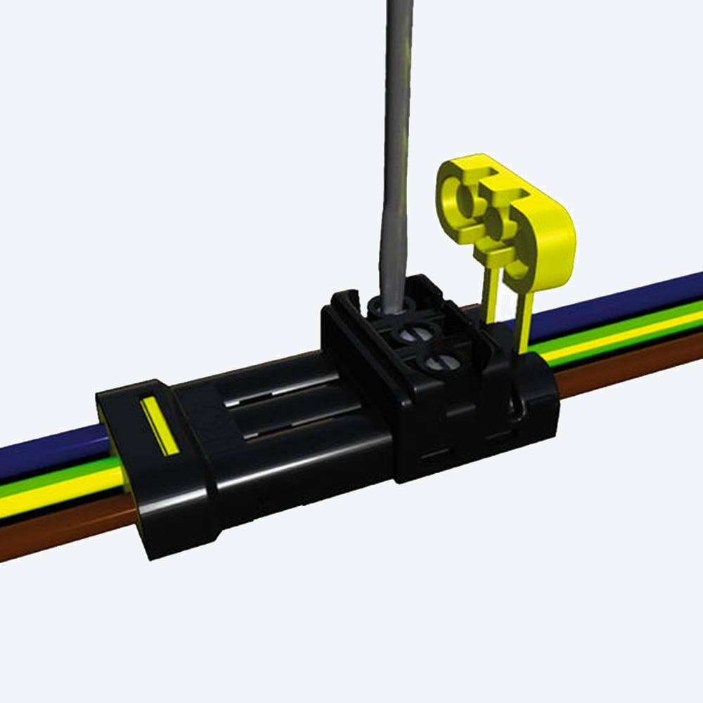 TECHNO - Morsettiera lineare 3p Perforazione e crimp IP54