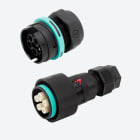 TECHNO - KIT Connettore Presa e Spina pannello 5p Vite M28 IP68 THR.406.S5A