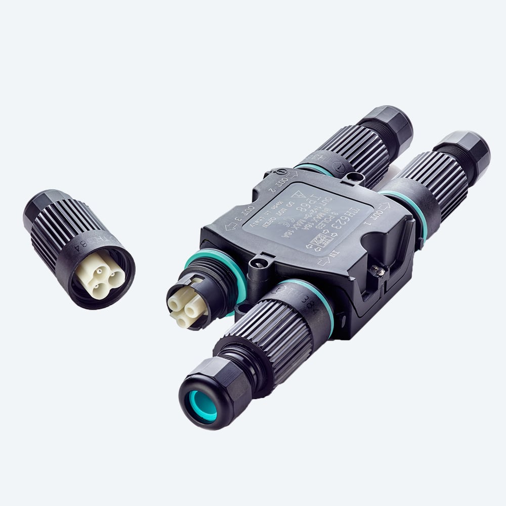 TECHNO - Distributore di corrente Presa e Spina 3p Vite D7-12 IP66/IP68