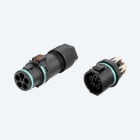 TECHNO - KIT Mini Connettore Presa pannello 5p Molla M20 IP66/IP68/IP69 THS.389.M5E.R