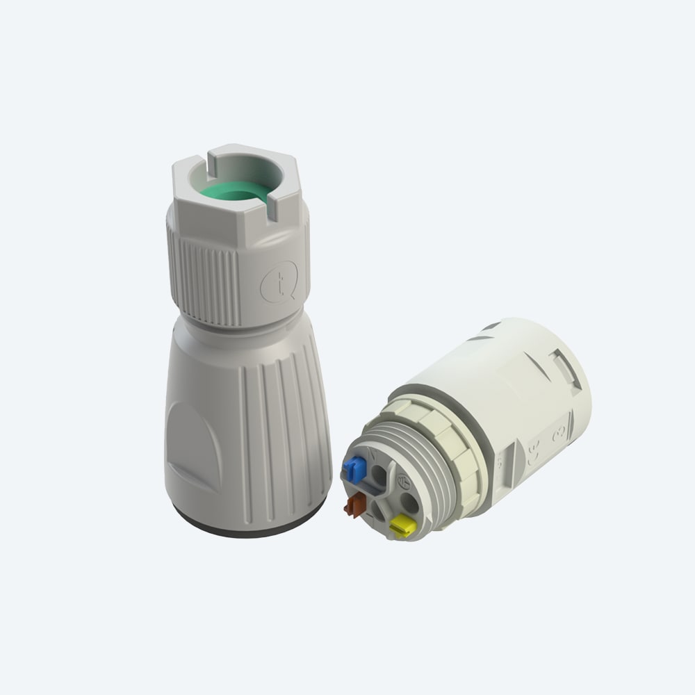 TECHNO - Giunto pannello 3p Molla Grigio M20 IP66/IP67/IP68