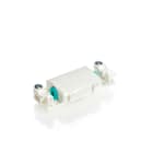 TECHNO - Terminal block 2P standard 2 clamp snap-in IP44.