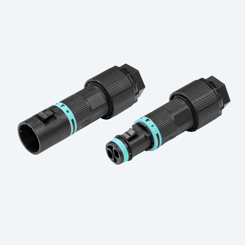 TECHNO - KIT MICRO CONNECTOR PLUG&SOCKET 2P D7.5