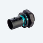 TECHNO - Micro Connettore Spina saferlock pannello 2p Vite M16 IP66/IP68/IP69