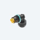 TECHNO - Mini Connettore Spina pannello 2p 90 Vite M20 IP68