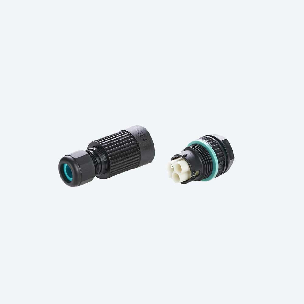 TECHNO - KIT Mini Connettore Presa e Spina pannello 3p Vite M20 IP68