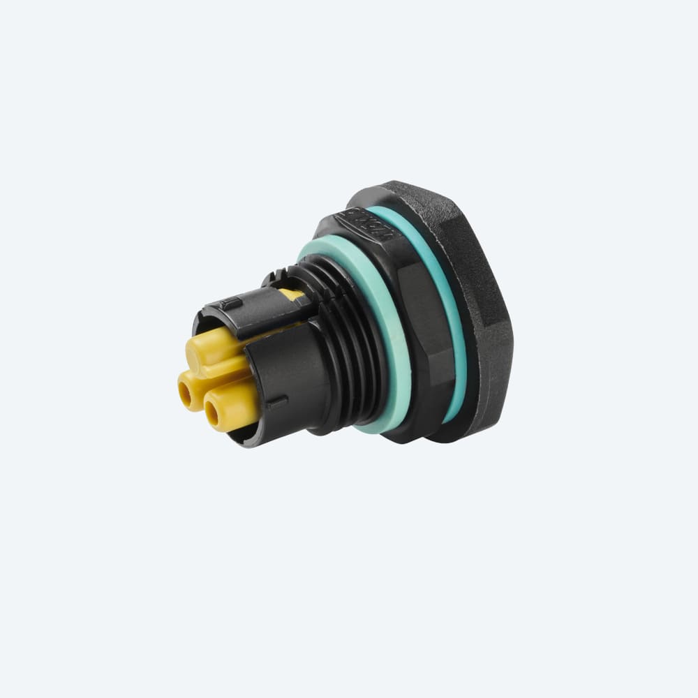TECHNO - Mini Connettore Presa pannello 2p Vite M25 IP68
