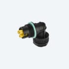 TECHNO - Mini Connettore Presa pannello 2p 90 Vite M20 IP68