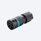TECHNO - Mini Connettore Spina 5p Vite D7-13.5 IP66/IP68