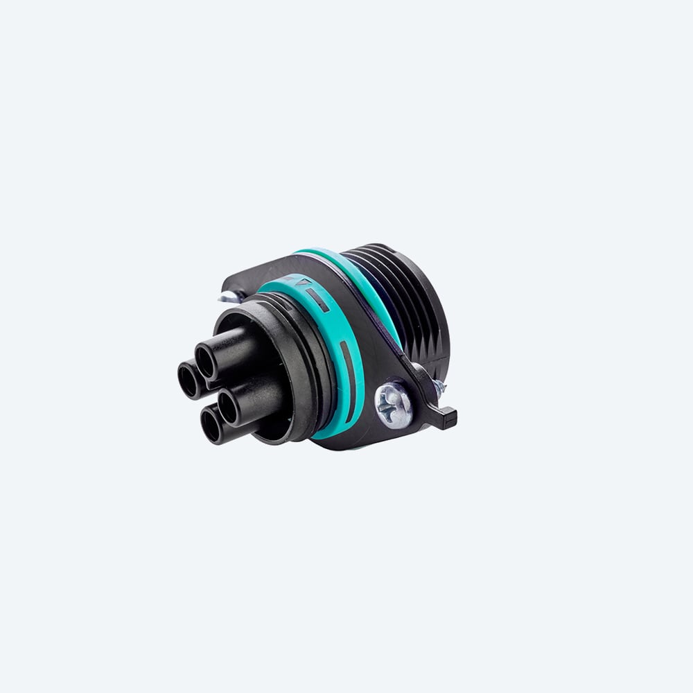 TECHNO - Mini Connettore Presa pannello 4p Vite M25 IP66/IP68