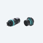 TECHNO - Mini Connettore Spina pannello 5p Vite M25 IP66/IP68