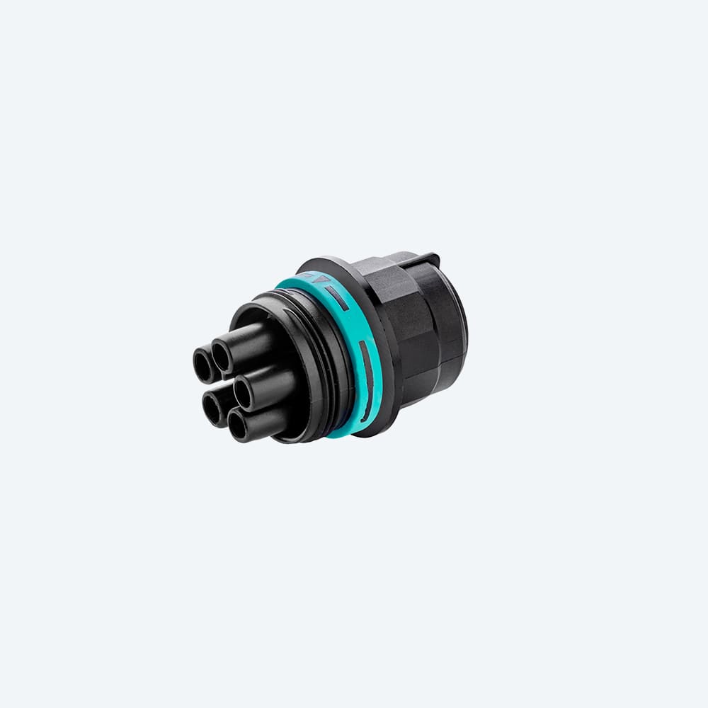 TECHNO - Mini Connettore Presa pannello NC 5p Vite M20 IP66/IP68