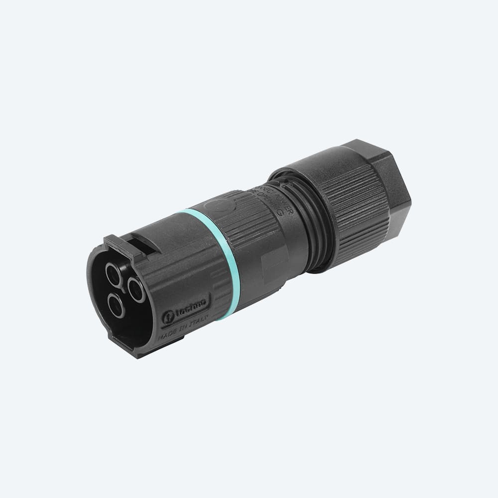 TECHNO - MINI SOCKET CONN SAFERLOCK 3P SCREW D7-1