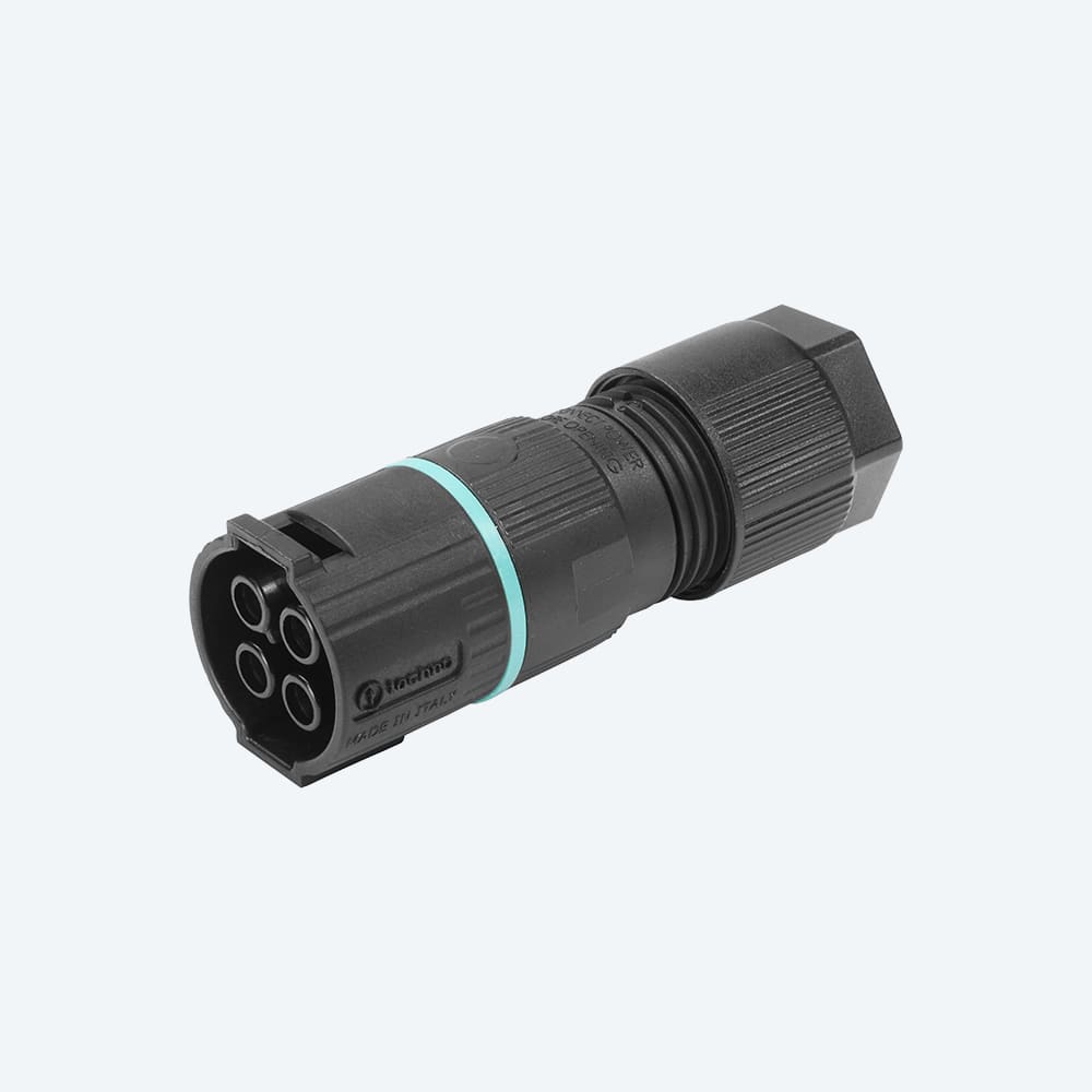 TECHNO - MINI SOCKET CONN SAFERLOCK 4P SCREW D7-1