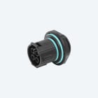 TECHNO - MINI SOCKET CONN PANEL-MOUNTED 4P SCREW