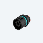 TECHNO - Mini Connettore Presa pannello 4p Vite M20 IP66/IP68/IP69
