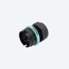 TECHNO - Connettore Spina pannello 6p Vite M28 IP68
