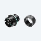 TECHNO - CONNECT PANEL SOCKET 3P SCREW IP68 NUT UP