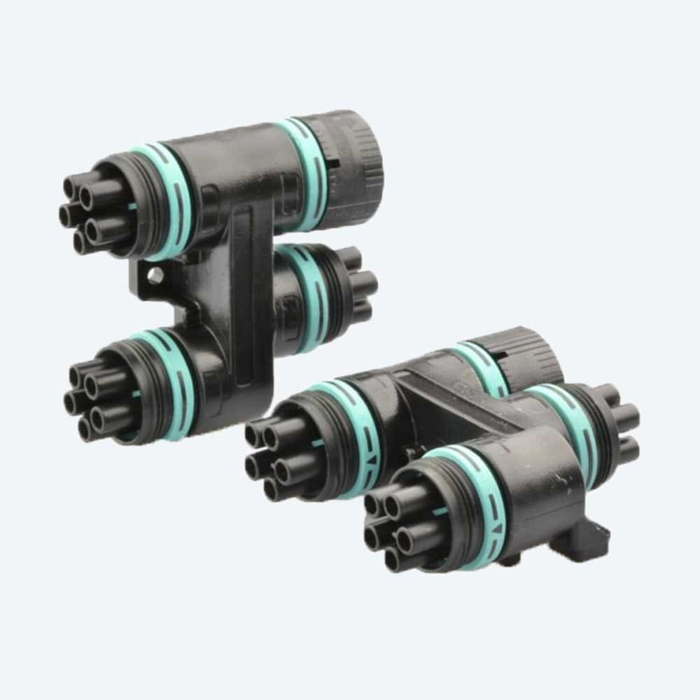 TECHNO - Distributore di corrente Presa e Spina 5p Vite D7-13.5 IP68