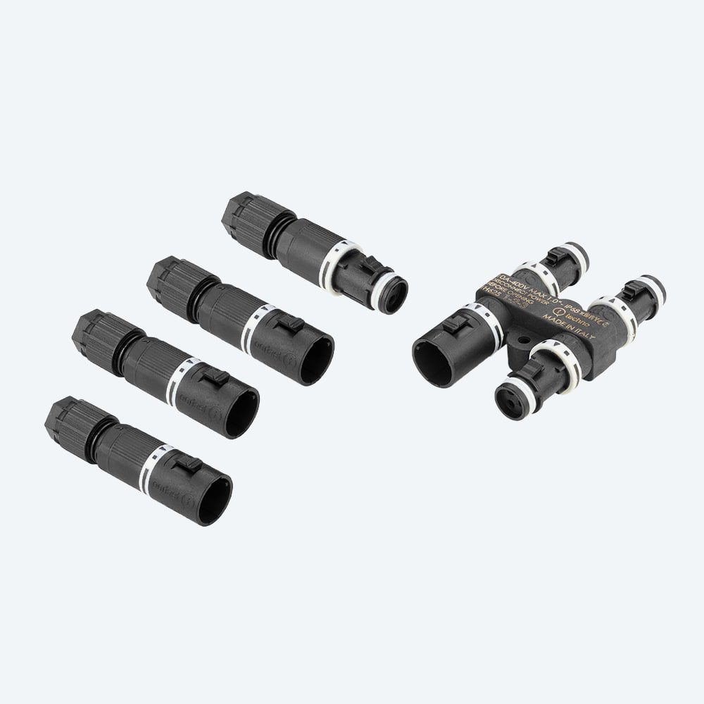 TECHNO - Distributore di corrente Presa e Spina 3p Vite D4-8 IP66/IP68