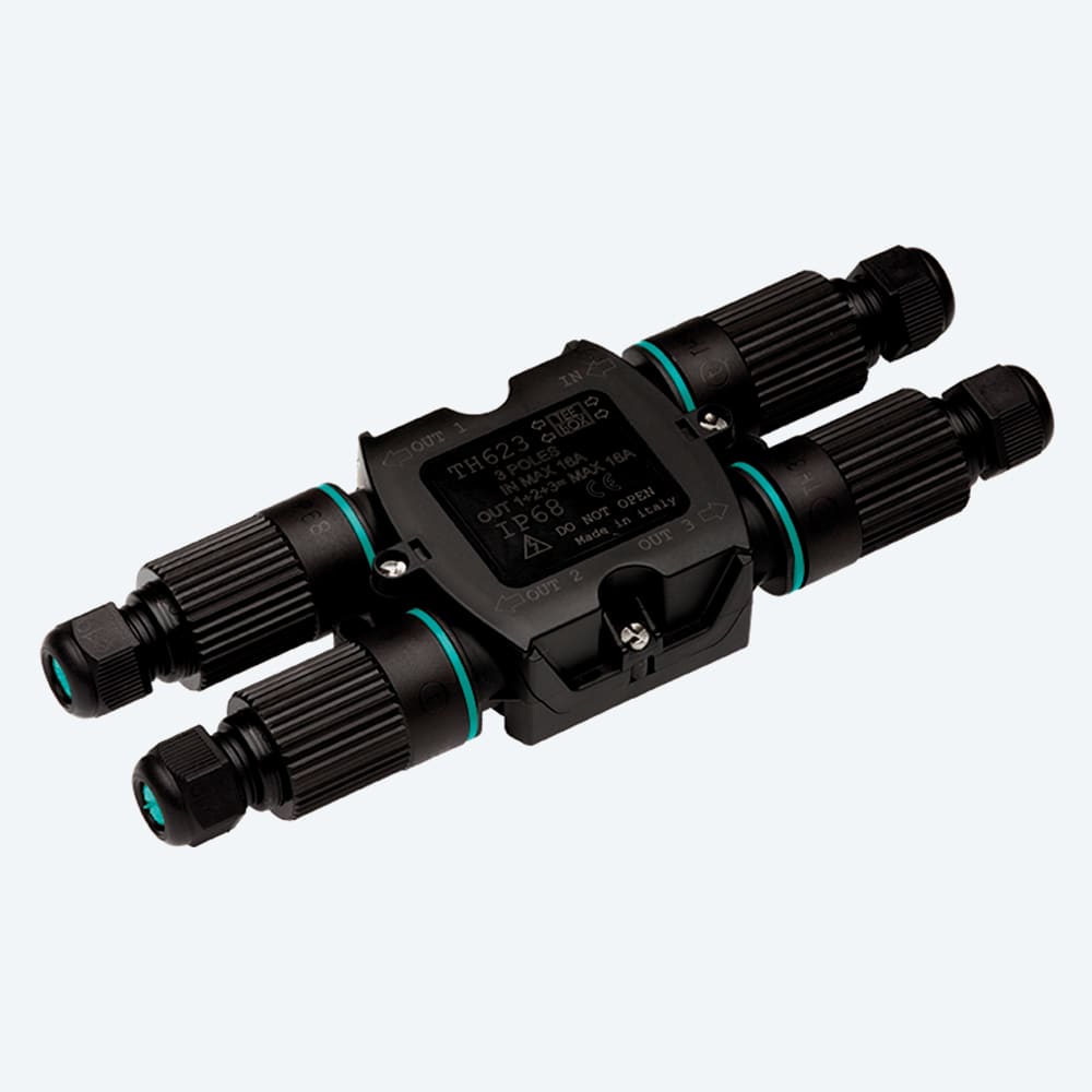 TECHNO - Distributore di corrente Presa e Spina 3p Vite D7-12 IP66/IP68