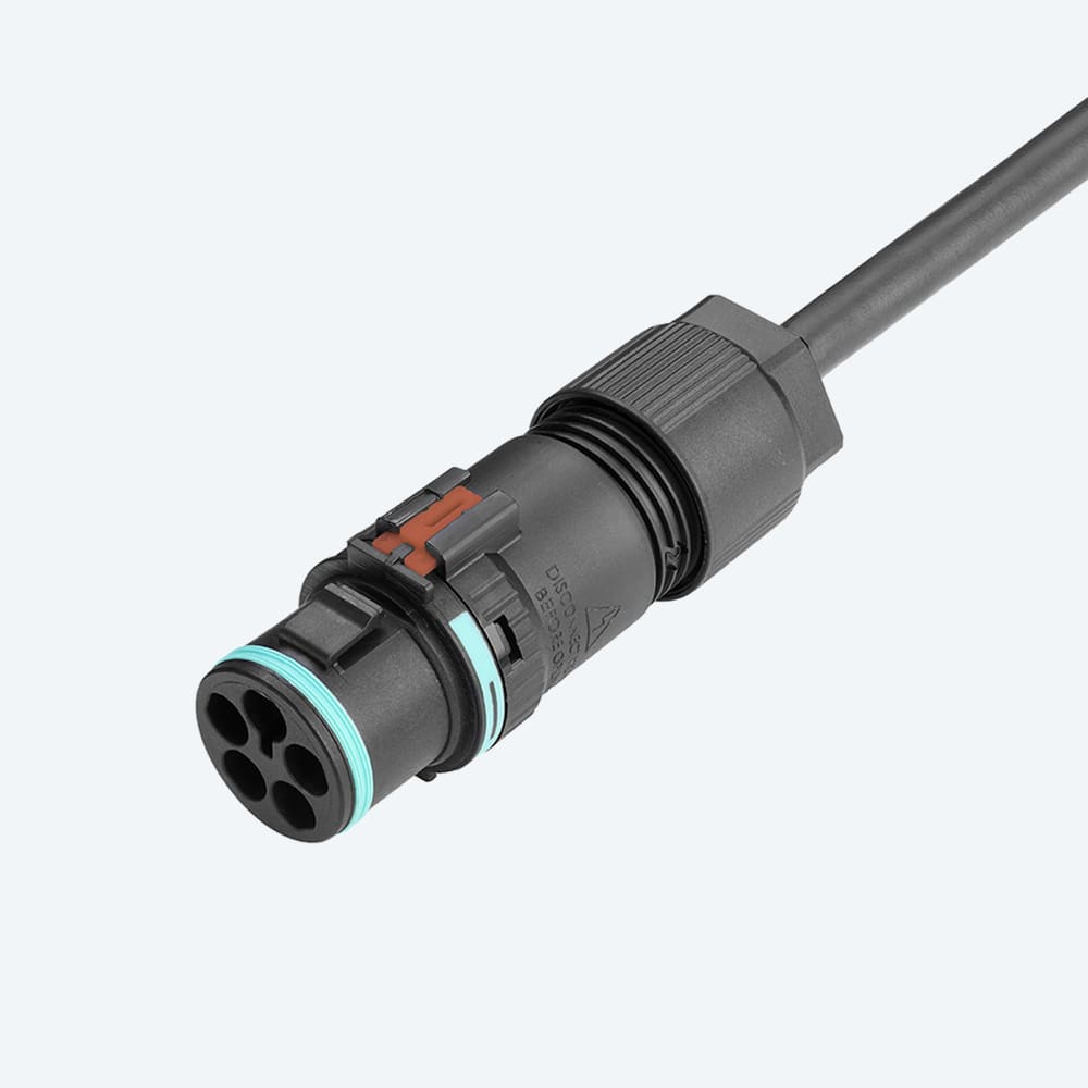 TECHNO - Mini Connettore Spina 4p Molla D7-13.0 IP66/IP68/IP69