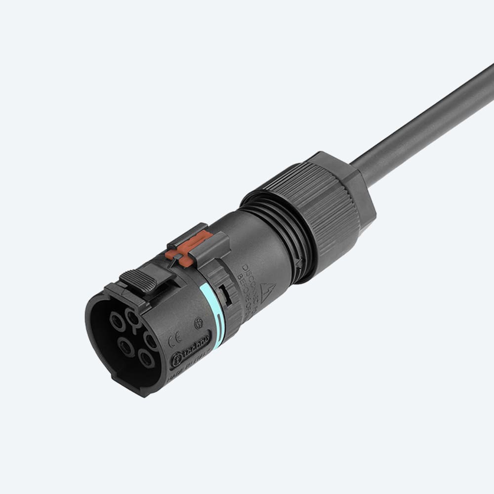 TECHNO - Mini Connettore Presa 5p Molla D7-13.0 IP66/IP68/IP69