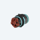 TECHNO - Mini Connettore Spina pannello 5p Molla M20 IP66/IP68/IP69