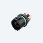TECHNO - Mini Connettore Presa pannello 4p Molla M20 IP66/IP68/IP69