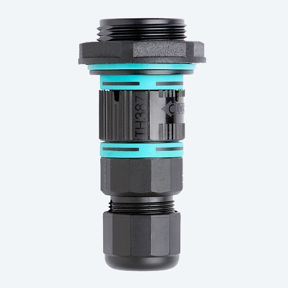 TECHNO - Mini connettore presa pannello 3p vite M25 IP66/IP68 SCW.