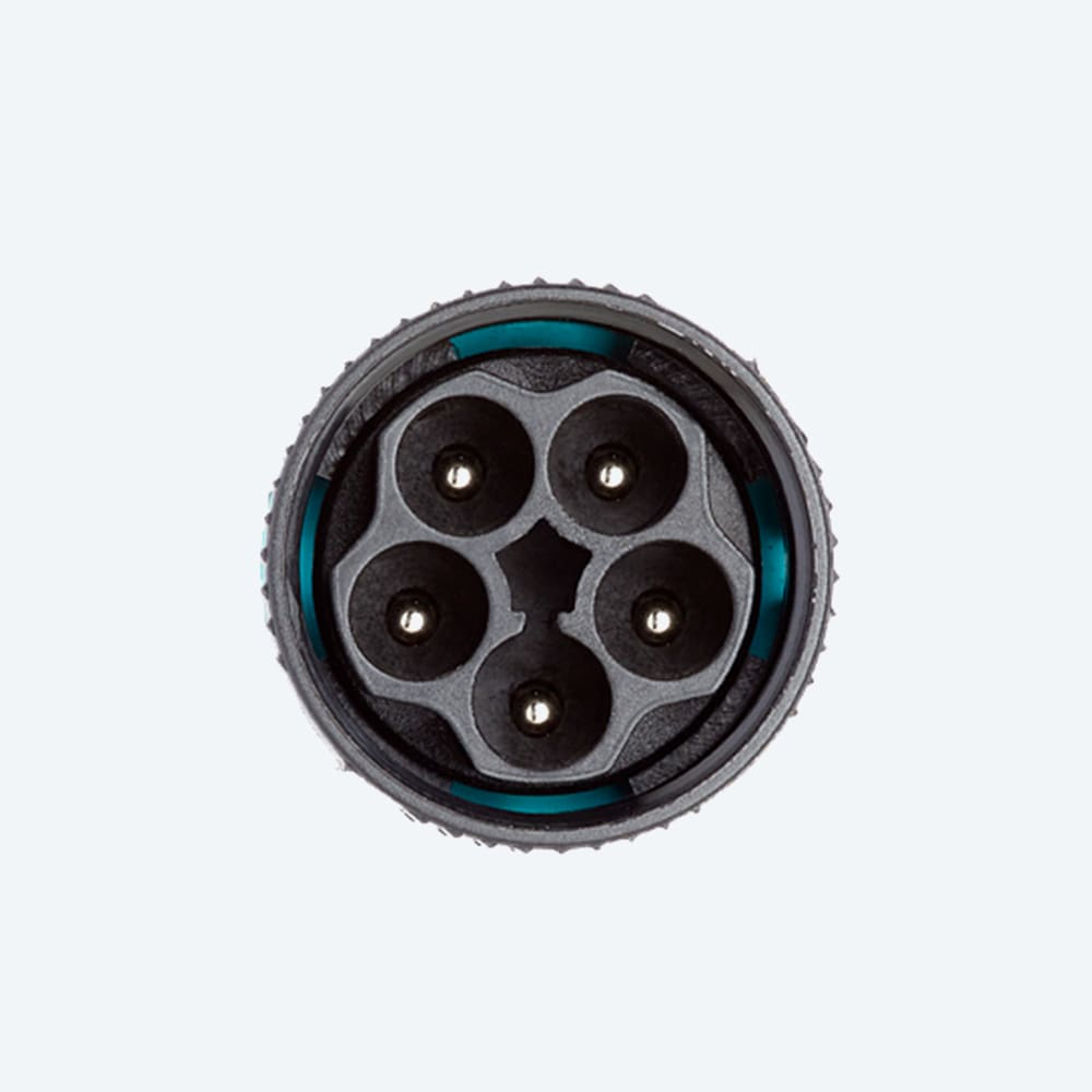 TECHNO - Kit Mini Connettore Presa e Spina Pannello 5p Vite M20 IP66/IP68 IP68 M20 Kit Mini-Conn Plug-Pan S. 5p