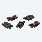 TECHNO - Kit scatola di derivazione 4 vie 8p connettore vite D6-13.5 IP66/IP68.