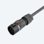 TECHNO - Kit Mini Connettore Presa e Spina 4p Molla D7-13 IP66/IP68/IP69 Screwless 2-3/L-N