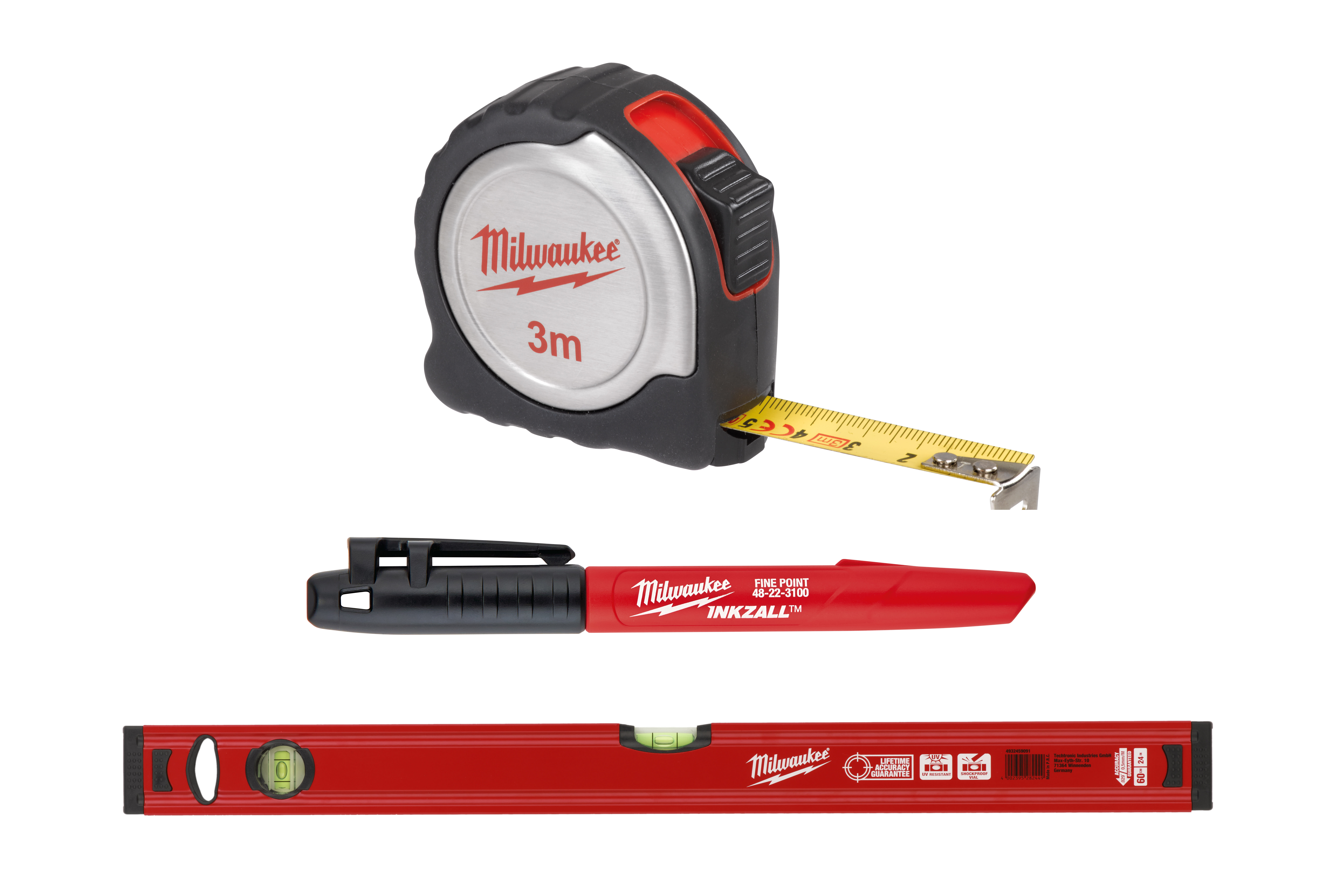 MILWAUKEE - PROMO SET 2 LIVELLA 60CM/FLESS.3M/PENNAR