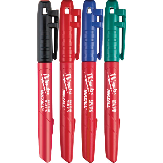 MILWAUKEE - PENNARELLO INDEL. SET N/R/B/V