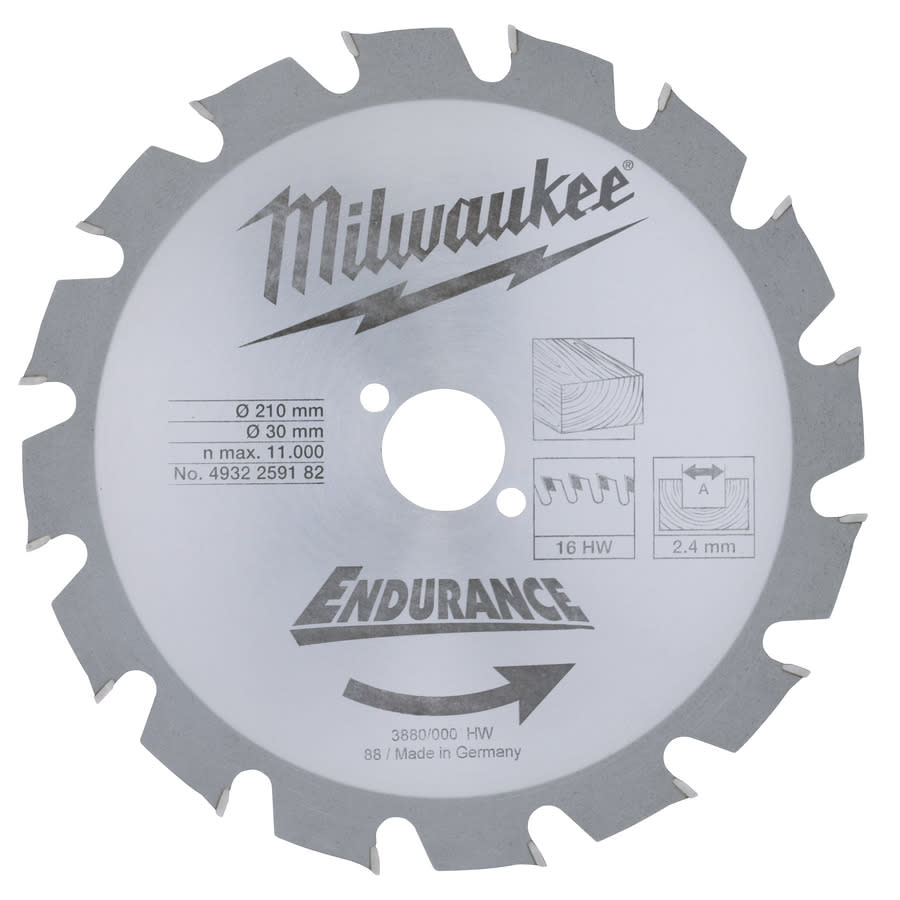 MILWAUKEE - LAMA CIRC. 210/30MM  Z16