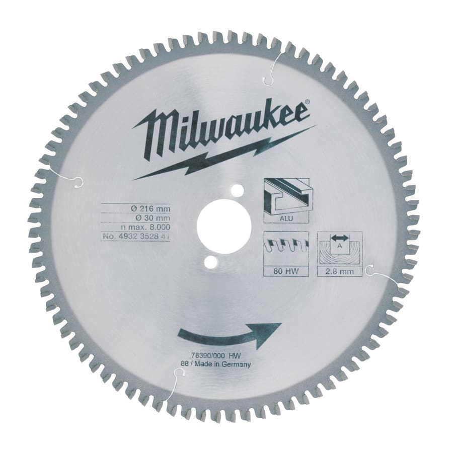 MILWAUKEE - LAMA CIRC. DIAM./FORO MM 210/30 DENTI 80