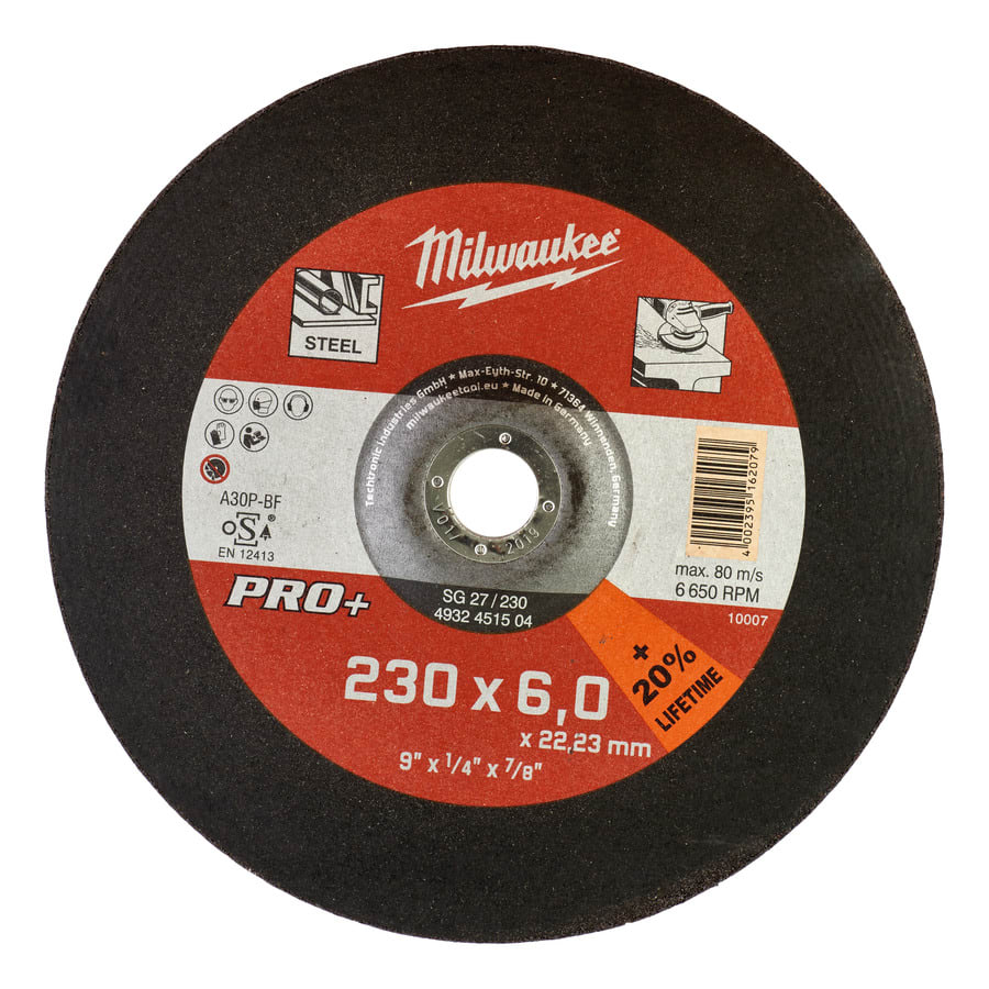 MILWAUKEE - MOLE DA SBAVO SG27P 230X6MM - PRO+