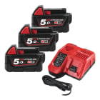 MILWAUKEE - M18 NRG-503_KIT ENERGIA 3 BATT. X 5AH