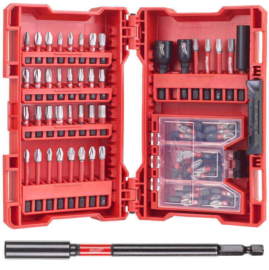 MILWAUKEE - PROMO SET SHOCKW.70PZ + PORTA BIT 152MM