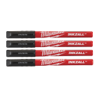 MILWAUKEE - PENNARELLI PUNTA EXTRA FINE NERO 4PZ